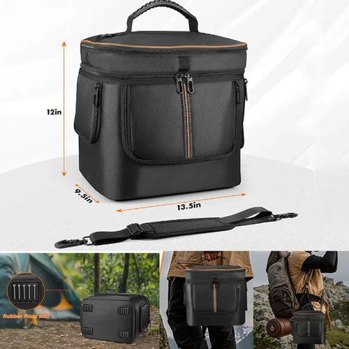 Black carry case for jackery - case,